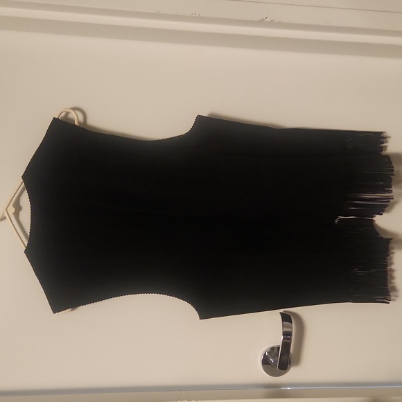 Patricia Wolf Black Leather Painted Vest - Picture 2 of 11